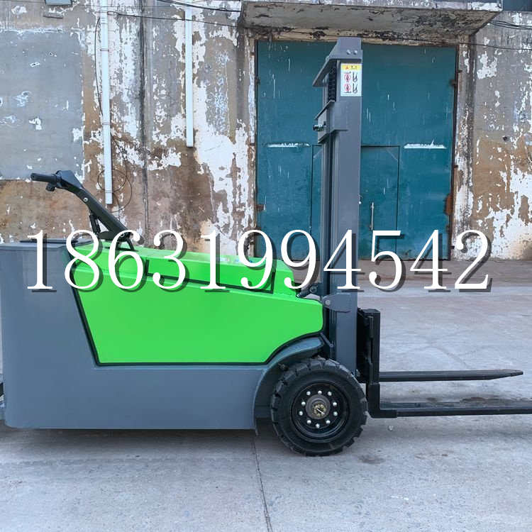 康保县小型电动叉车1吨2吨步行站驾式电瓶堆高充电装卸车液压升降车铲车